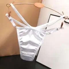 ❁人気商品❁セクシー ランジェリー サテン系 ショーツ Tバック 白下着 979