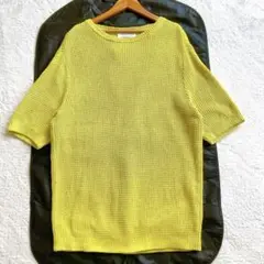 極美品 トゥモローランド ギマリネンクルーネックプルオーバー 23SS M