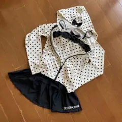 〜SISTER JENNI 〜ドット柄ラッシュガードと水着のセット