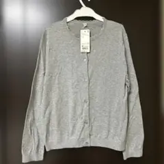 新品UNIQLO KIDS グレー カーディガン 160