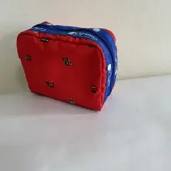 ♠︎ LESPORTSAC 赤いプリント柄ポーチ