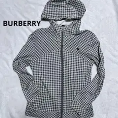美品✨️BURBERRY BLACKLABEL チェック柄 フード付きパーカー春服