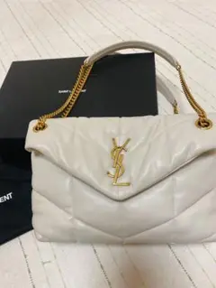 ルル パファー BLANC VINTAGE スモール キルティングラムスキン