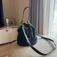 FURLA バッグ　キャンバスとレザー