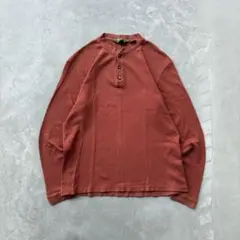 00s Eddie Bauer ヘンリーネック　サーマル　ロンT cityboy