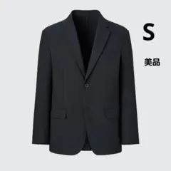 美品★ユニクロ　2WAYストレッチジャケット（袖丈着丈標準）ネイビー　S