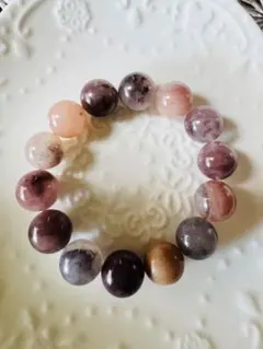 ※天然石 カラフルラビットヘア ブレスレット※