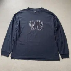 【古着】✨VANS✨ ネイビー オールドロゴ カレッジロゴ Mサイズ