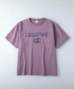 チャンピオン　手書きロゴTシャツ　ライラック　パープル　L