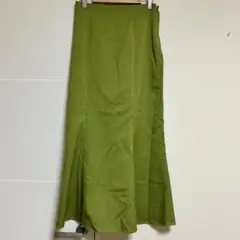 ✨美品✨ローリーズファーム　フレアロングスカート　グリーンM