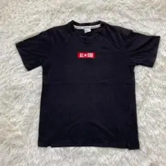 希少▽ALLSTARオールスター▽半袖TシャツMブラック ワンポイント刺繍ロゴ
