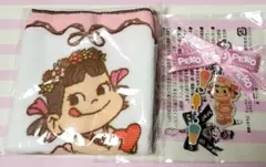 不二家プチタオル(バレリーナ)とチャーム&キーホルダー (アイスペコちゃん)