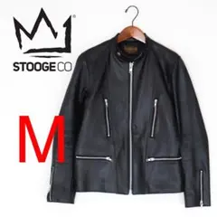 G23■STOOGE u0026 CO■カウレザー・シングル・ライダースジャケット