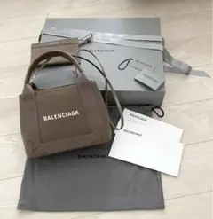 バレンシアガ ショルダーバッグ ベージュ NAVY カバス XS 新品