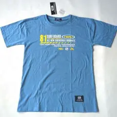 新品タグ付 NEVサーフボード Tシャツ Lサイズ 青 80s SURF