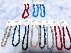 PARTSCLUB☆カットガラスビーズ　11本セット☆