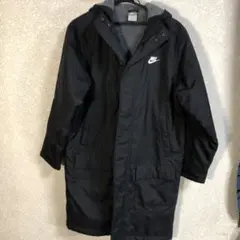 NIKE/ナイキ 裏ボア ベンチコート ジップ ボタン ブラック