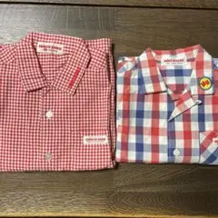 最終値下げ☆希少　ミキハウスチェックシャツ　90 100まとめ