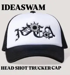 新品　IDEASWAM キャップ 黒 Head Shot Trucker Cap