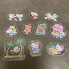 日焼けキティ、キティちゃん　シール10枚セット