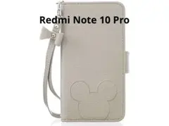 Redmi Note 10 Pro ケース 手帳型 全面保護 グレー