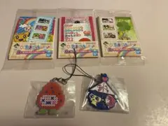 たまごっち　一番くじ　F賞ラバーチャーム　G賞メモ帳＆ステッカー