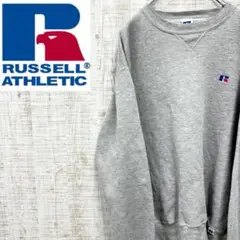 EV148《USA製》ラッセル　Russell　スウェット　ワンポイント刺繡無地