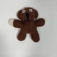 【美品】Mr.ビーン くま テディベア ぬいぐるみ マスコット キーホルダー