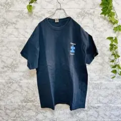 【f67】【GILDAN】 Tシャツ 黒 半袖　バックプリント　【LL】　訳あり