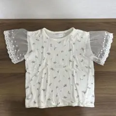 mamaraku ママラク 花柄半袖Tシャツ　110㎝