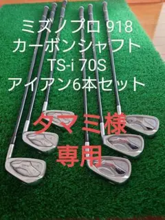 ミズノプロ 918 カーボンシャフト TS-i 70S アイアン6本セット