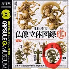 【仏像立体図録 廻】風神 ブロンズ風 カプセルトイ