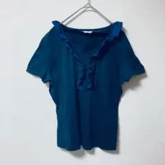 【KOSHINO HIROKO】トップス　プルオーバー　フリル　38　M