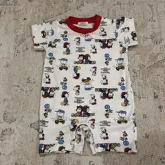 PEANUTS スヌーピー柄ロンパース 70cm