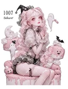 《No.1007》オリジナル人物ステッカー 女の子 シール ステッカー