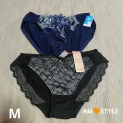 AMO STYLE ブラック MサイズとネイビーのショーツMサイズ