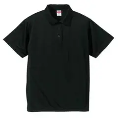 黒新品 M 半袖ポロシャツ ユナイテッドアスレ 4.7OZ ドライシルキータッチ