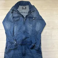 寅一デニムツナギ　バイク　草刈り　作業着