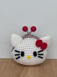 ハローキティ 編み物がま口