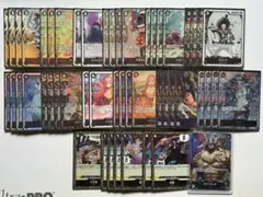 ワンピースカード　黒ルッチ　ほぼフルパラデッキ＋デッキパーツ　高レートまとめ売り