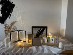 結婚式　披露宴　ウェルカムスペース　ゴールド