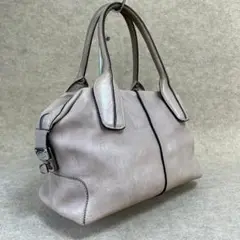 122-BGI TOD’S トッズ Dスタイリング 2way ベージュ 本革