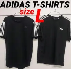 adidas ブラック Tシャツ 2枚セット