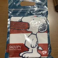 スヌーピー　ボーダーデイリータオル