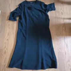喪服 黒 7分袖 フレアスカート　夏用