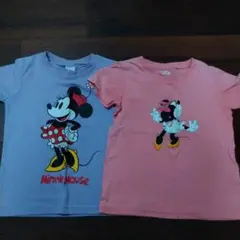 ミニーマウス Tシャツ 2枚セット