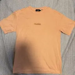 xlarge 同色刺繍センターロゴTシャツ　オレンジ