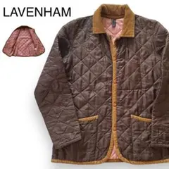 LAVENHAM ラベンハム キルティング ジャケット コーデュロイ 裏地ピンク