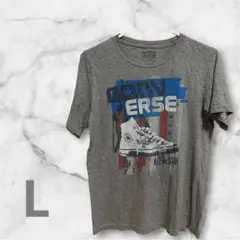 CONVERSE ALL STAR グレーTシャツ Lサイズ　男女兼用
