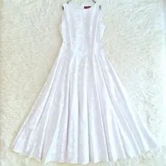 AT1871 MermaidLine ワンピース ドレス フラダンス衣装 L 白